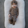 Leopard Zip Pajamas on baby