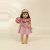 Birthday Party doll outfit on doll