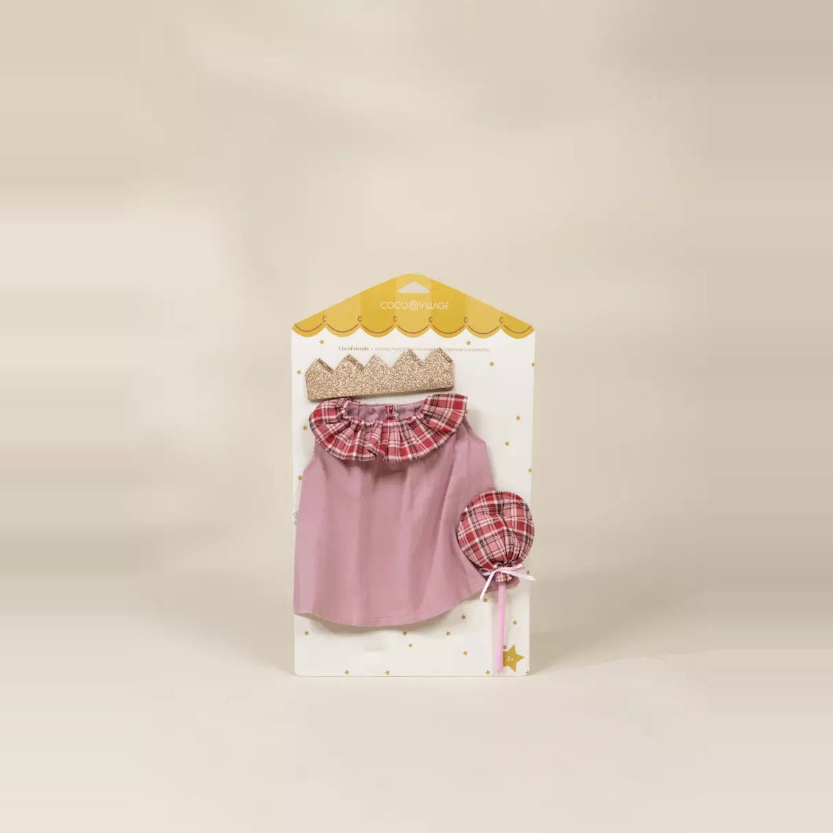 Birthday Party doll clothing set packaging