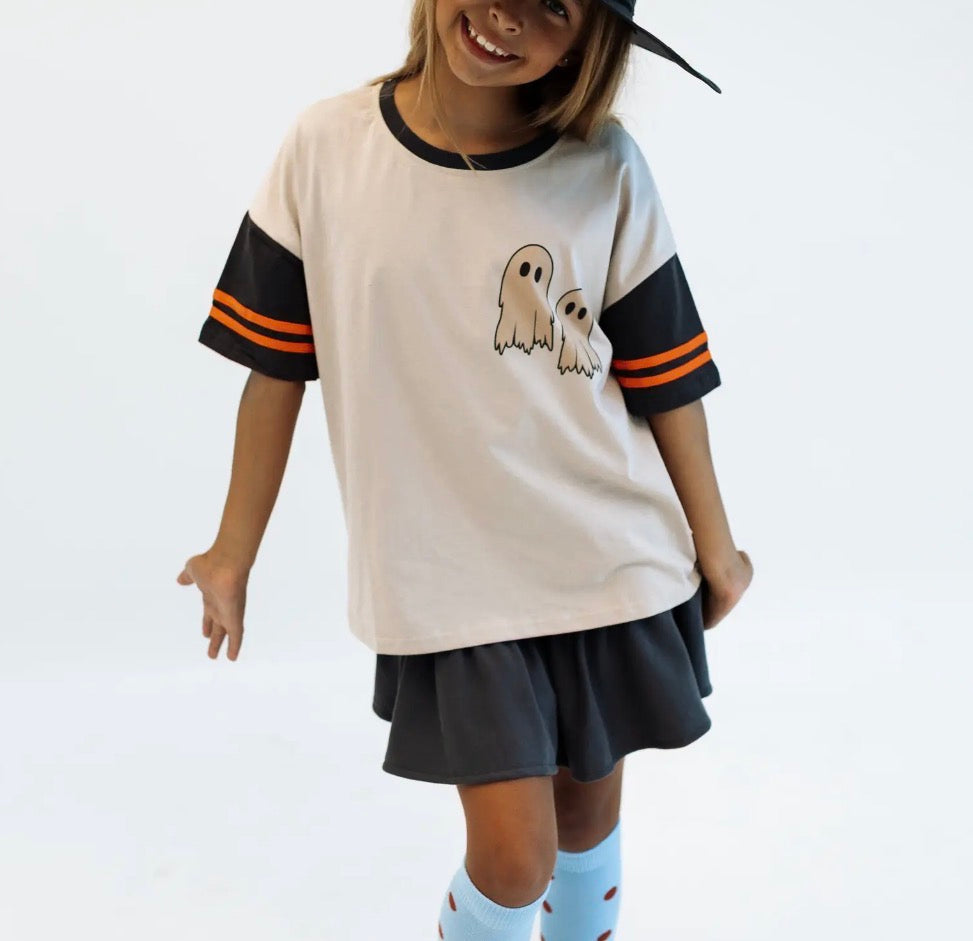 Boo & Co. Kids Tee ghost graphic front detail