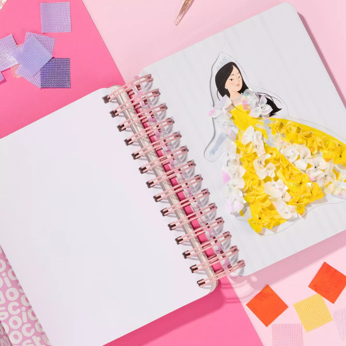 Princess activity book sticker dress-up page