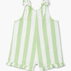 Ruffle Tie Romper - Cabana Stripe