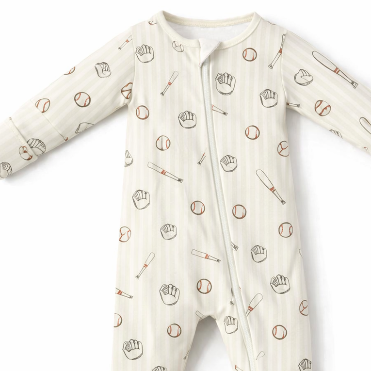 Ballpark Zip Pajamas