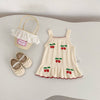 Strawberry Embroidered Sundress
