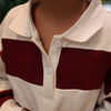 Rugby Sweatshirt - button placket detail