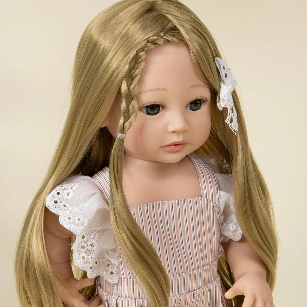 Chloe doll face and hair close-up