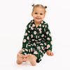 Christmas Goose Button Up Set - sitting