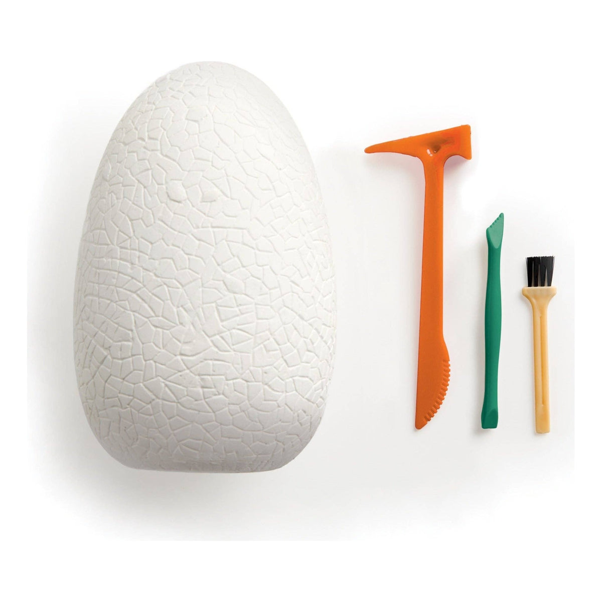 Giant Dino Dig plaster egg and tools