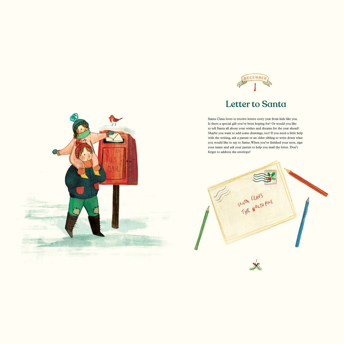 Christmas Is Coming advent book - Letter to Santa