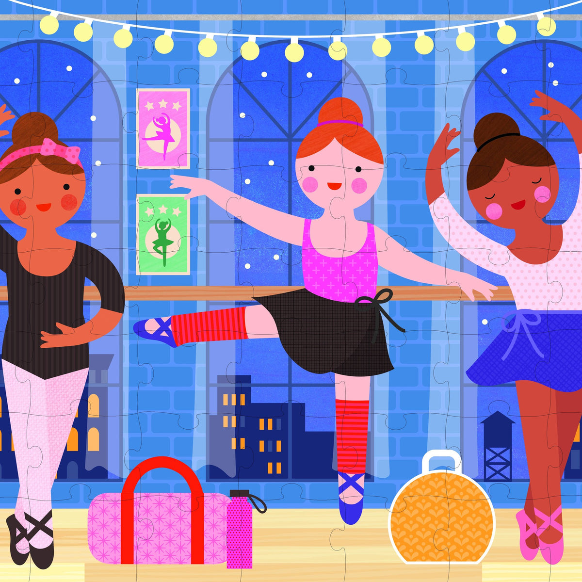 Ballerina puzzle design two