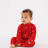 Ruby Polka Dot Zipper Romper detail