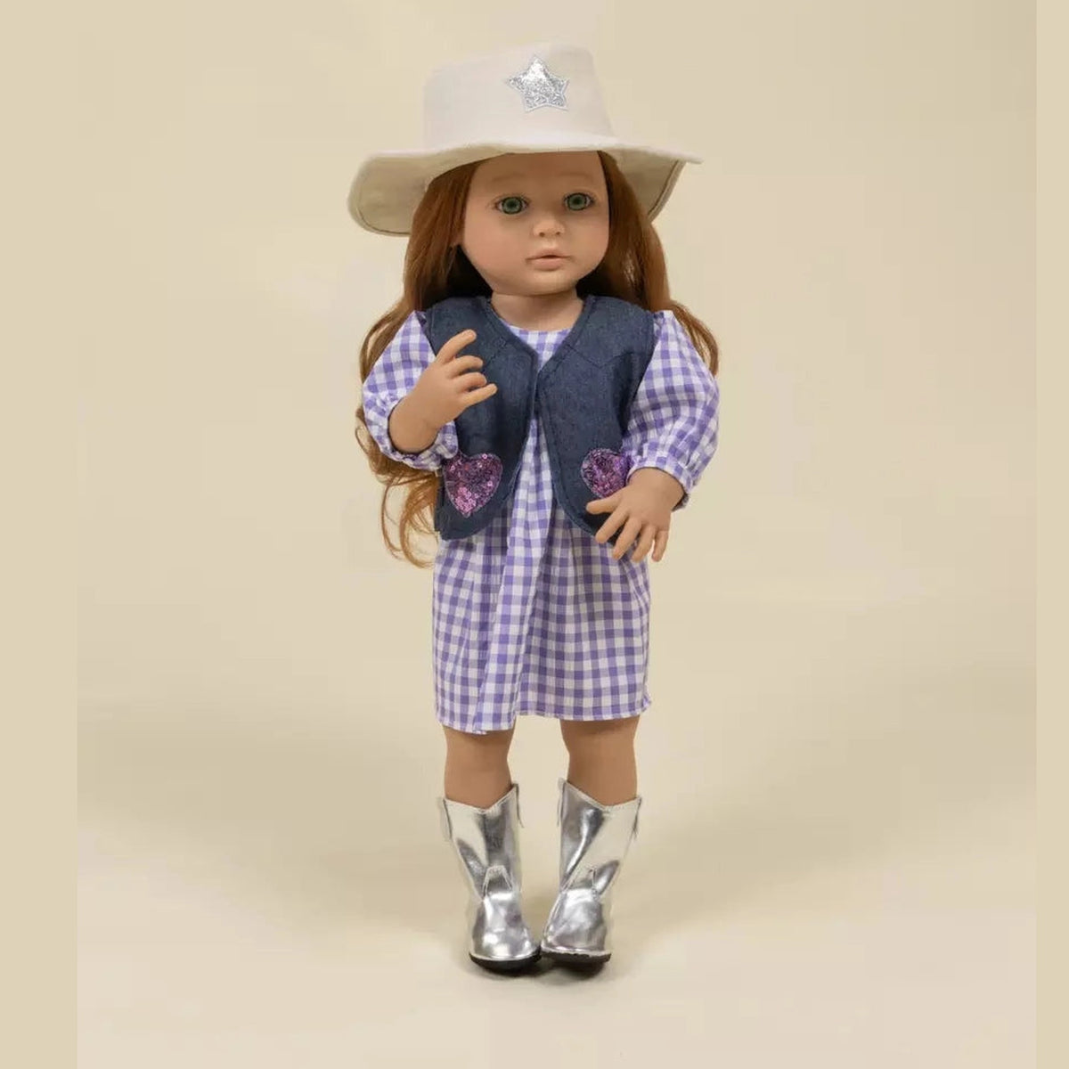 CocoFriends Cowgirl doll outfit on doll