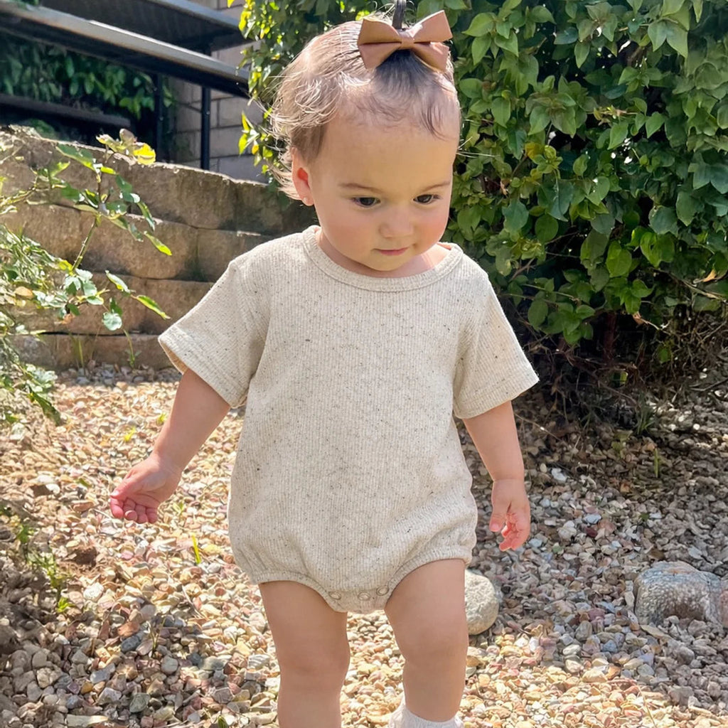 Cream Speckle T-Shirt Bubble baby lifestyle photo