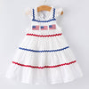 Flag Girl Tiered Ruffle Dress