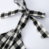 Summer Plaid Ruffle Dress