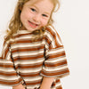 Toffee Stripe Slouchy Set