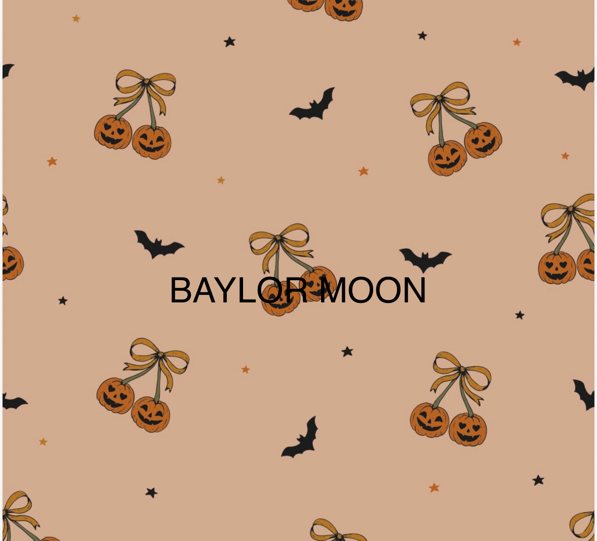 Pumpkin Cherries Ruffle Zipper Pajamas detail view