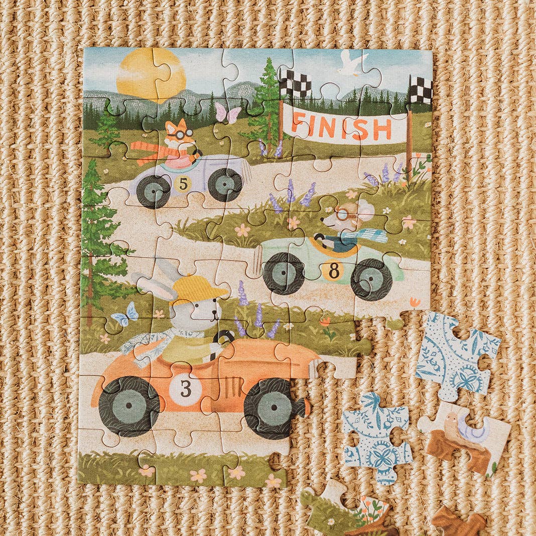 Little Racers Mini Puzzle piece detail