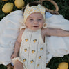 Lemon Knit Baby Romper