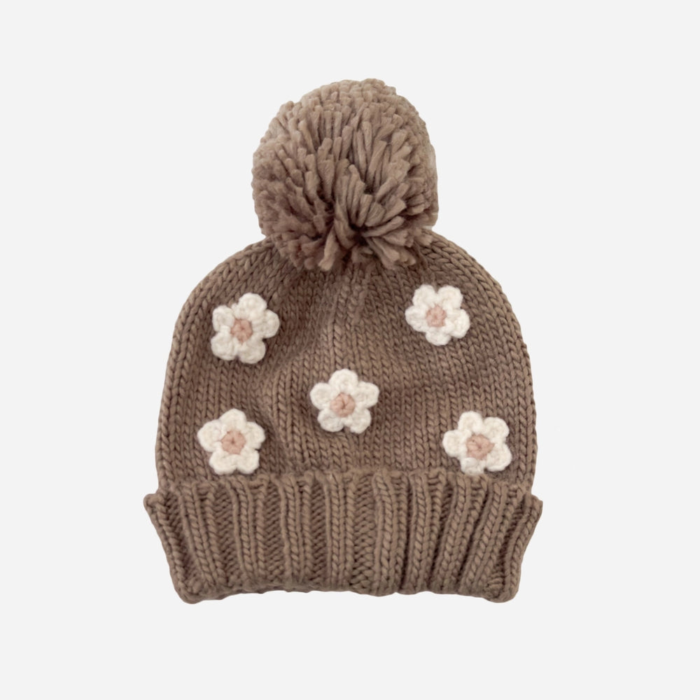 Flower Baby & Kids Beanie - Tan
