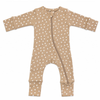 Almond Bloom Pointelle 2-Way Zip Romper detail view