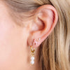 Striped Bow Stud Earrings