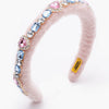 Bedazzled Fuzzy Pink Headband