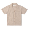 Caramel Check Shirt & Shorts Set