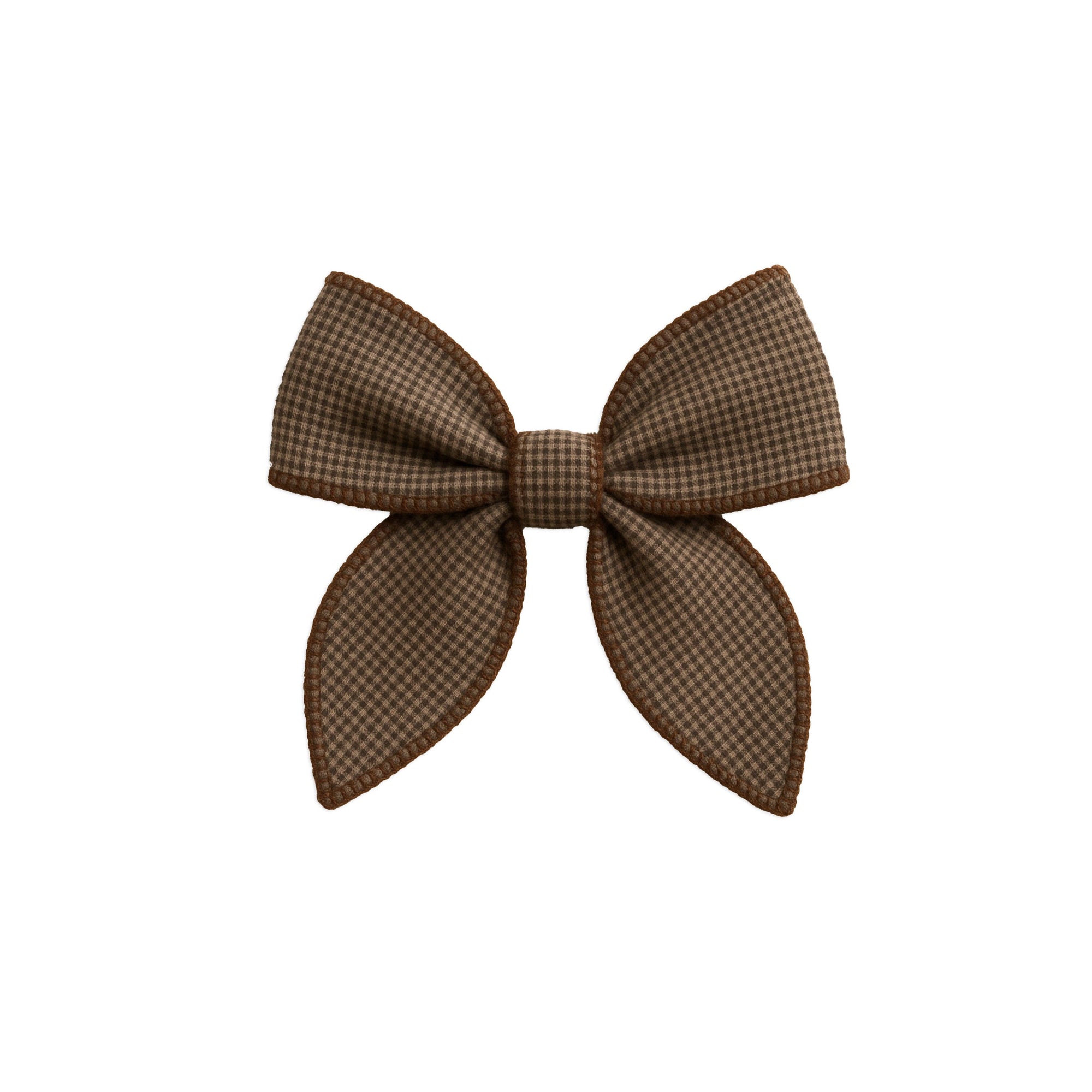 Flannel Bow Hair Clip