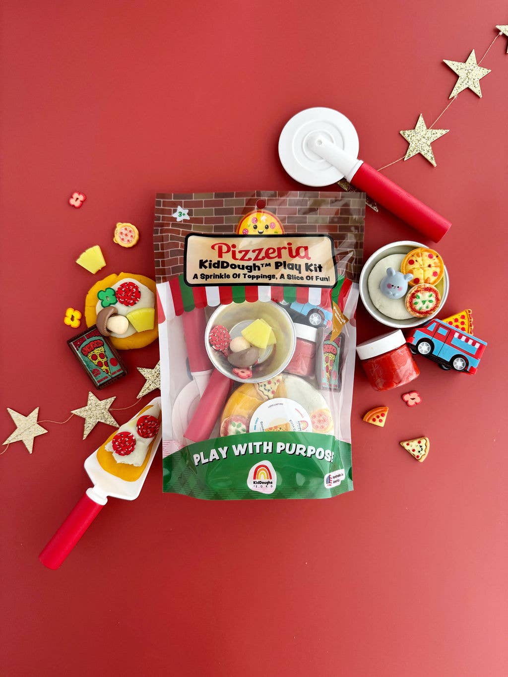 Pizzeria KidDough Play Kit box