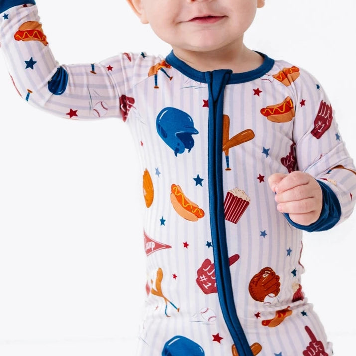 Stripes + Strikes Convertible Footies