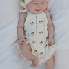 Lemon Knit Baby Romper