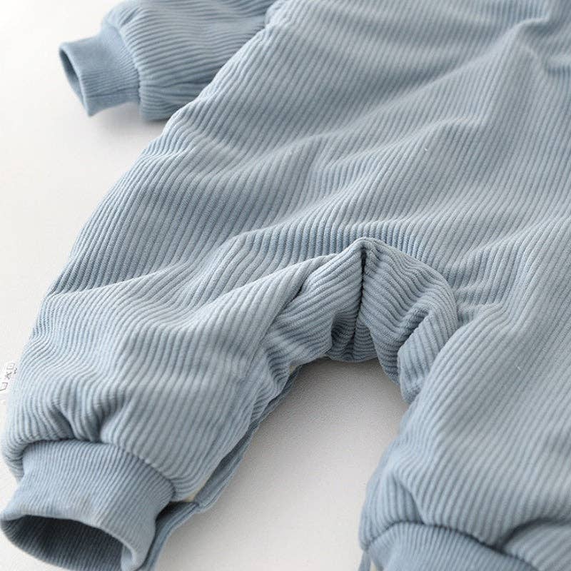 Blue Pup Corduroy Romper packaging photo