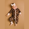 Espresso Polkadot Bamboo Sleeper