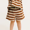 Toffee Stripe Slouchy Set