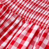 Summer Plaid Smocked Romper