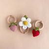 Strawberry Crochet Rattle Toy