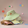 Gingham Bow Scalloped Straw Sun Hat