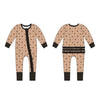 Pumpkin Cherries Ruffle Zipper Pajamas baby Halloween sleepwear