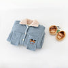 Blue Pup Corduroy Romper baby romper back view