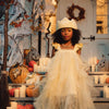 Child wearing gelato princess dress at Halloween