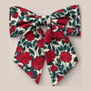 Hair Bow in Red Roses - large
