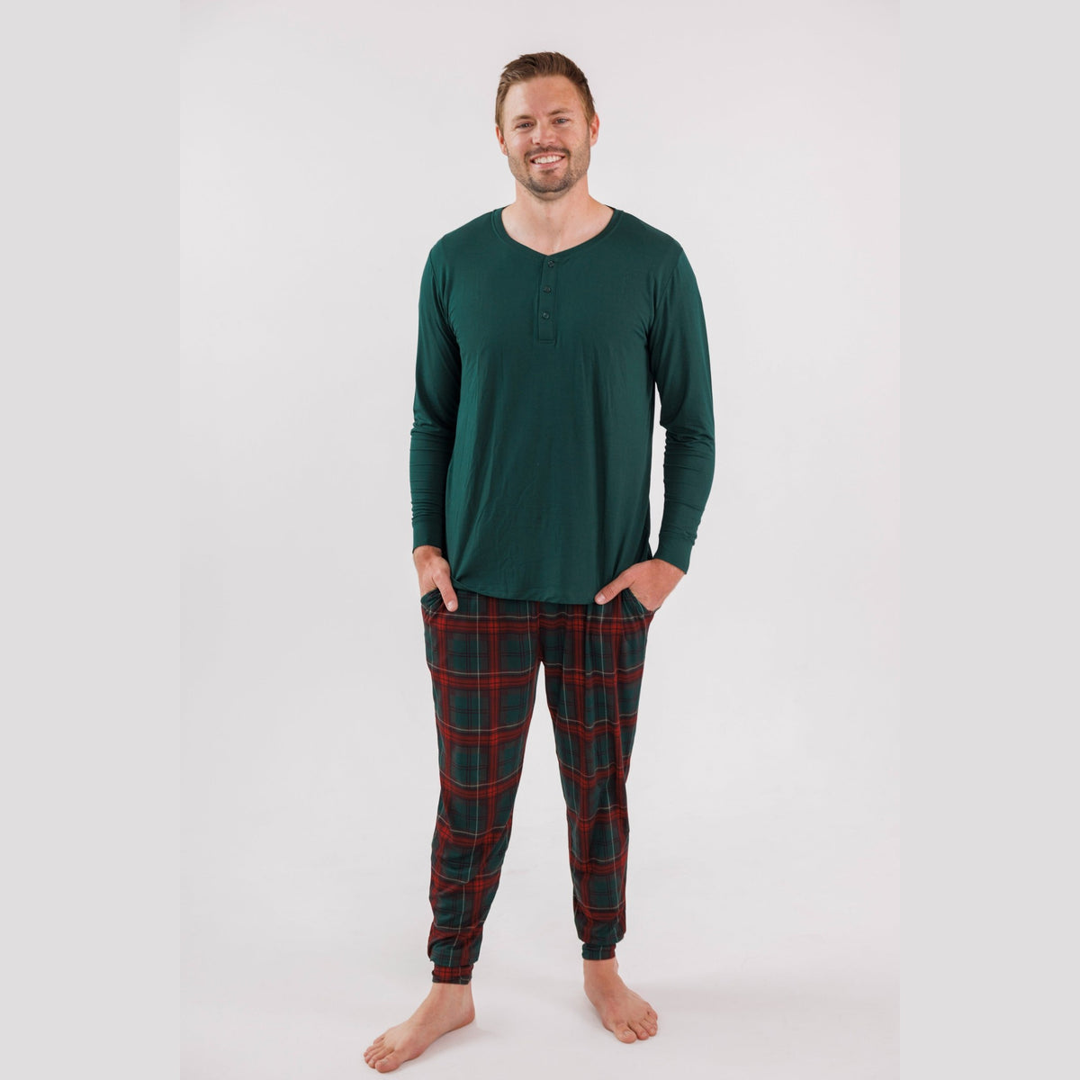 Holiday Heritage Plaid Men's Jogger - full length