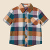 Boys James Shirt in Maize Gingham