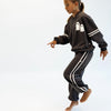 Jogger Charcoal & Stripes flat lay