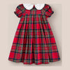 Mini Emery Dress in Holiday Plaid - front without collar view