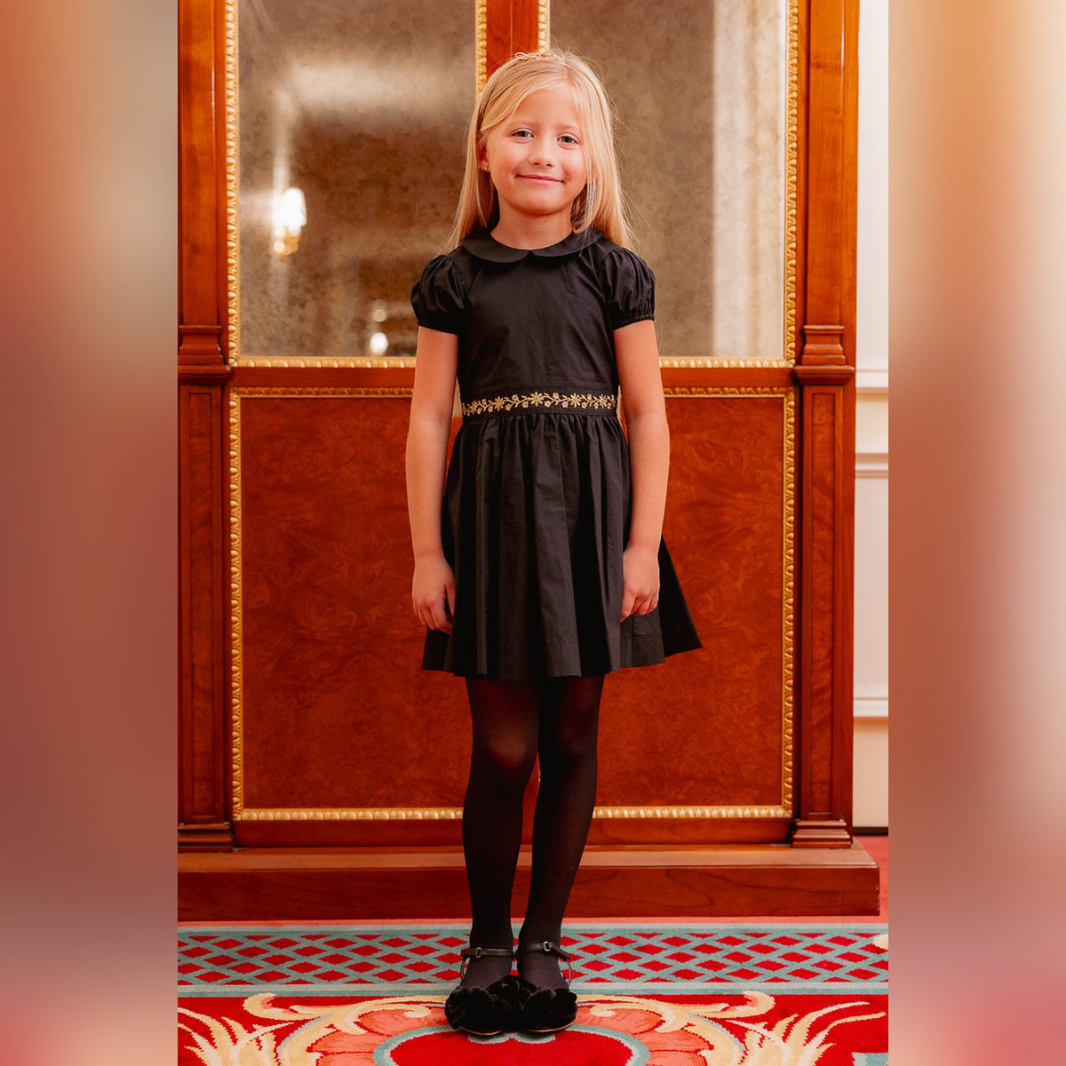 Mini Murphy Dress in Black - worn