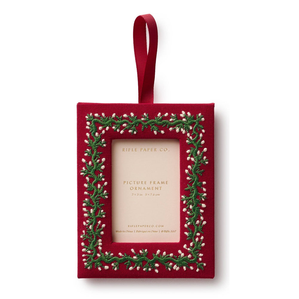 Garland Embroidered Frame Ornament