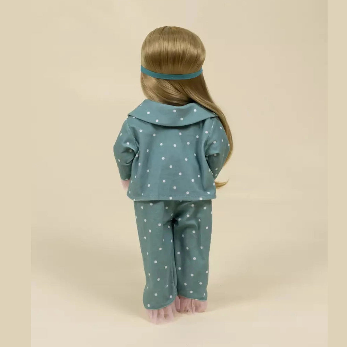 Doll pajamas back view