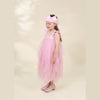 Coco Village Pink Ruffle Princess Dress with Crown